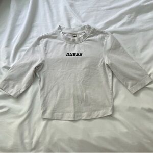 Guess White 3/4 Sleeve Top